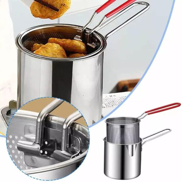 1200ml Stainless Steel Pan with Handle SET OF 1 - Image 2