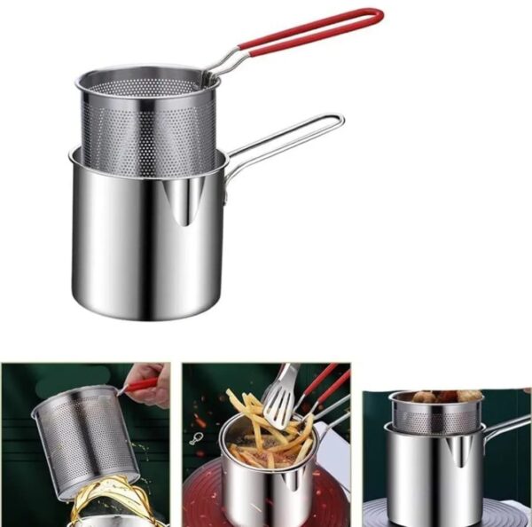 1200ml Stainless Steel Pan with Handle SET OF 1