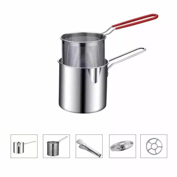 1200ml Stainless Steel Pan with Handle SET OF 1 - Image 5