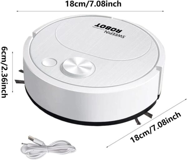 3 In 1 Sweeping Robot Vacuum Cleaner, Smart Wireless Dragging Cleaning Sweeper - Image 5