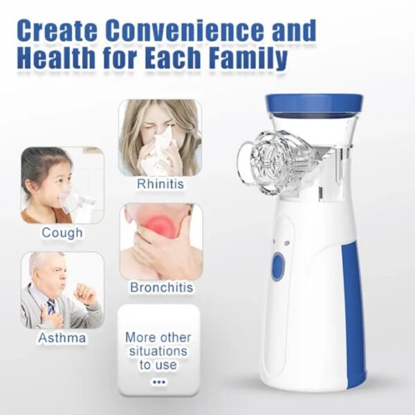 Mini Mesh Nebulizer Portable Handheld Effective Respiratory Solution - Image 2