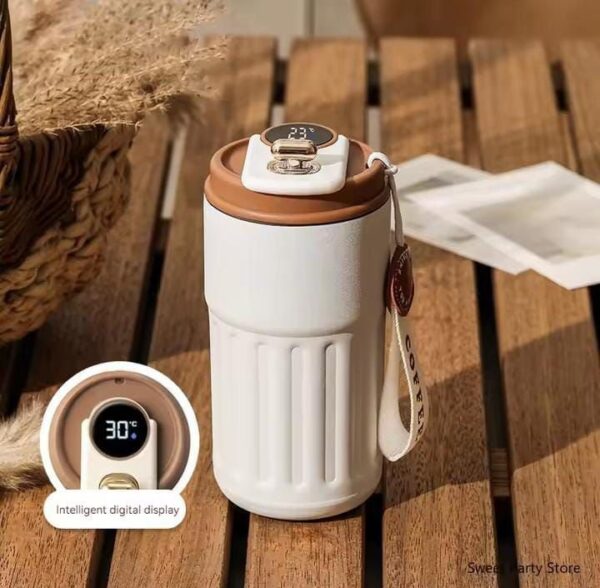 450ML Smart Display Bottle, Stainless Steel Coffee Mug