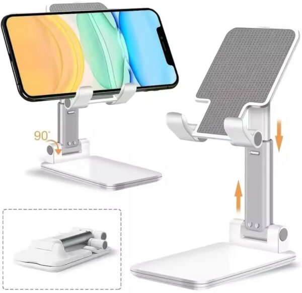 Foldable Mobile Phone holder Stand, Universal, Adjustable and Foldable Desktop Phone Stand