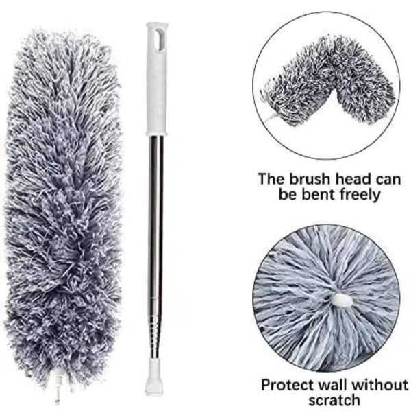 Flexible Grey Mop With Long Rod - Image 3