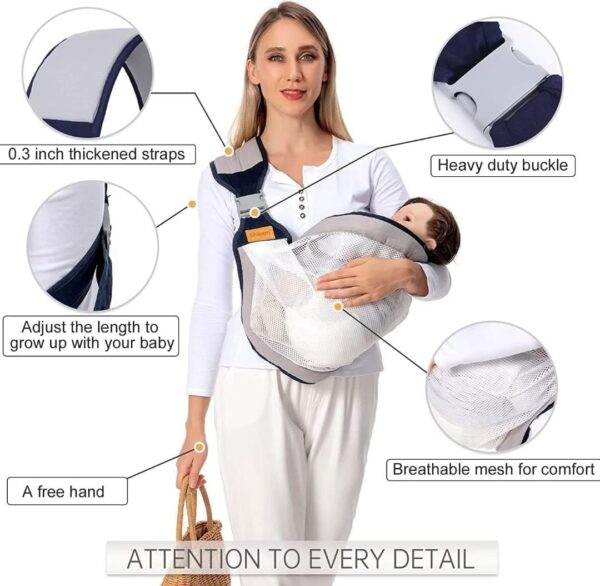 Baby carrier newborn wrap strap ergonomic nursing baby carrier - Image 2