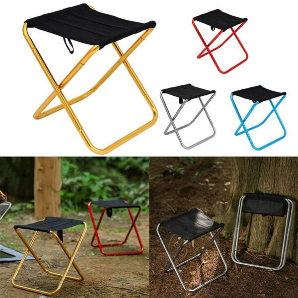 Outdoor Portable Ultralight Folding Chair Small Stool for Fishing Trips and Camping - Image 3