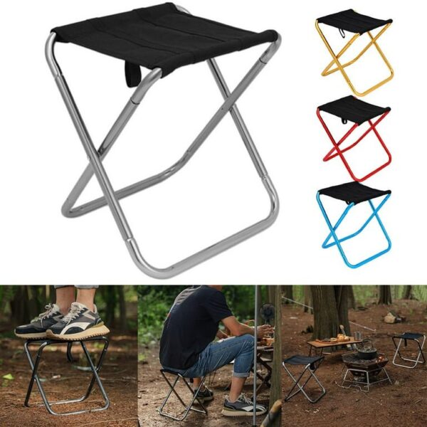 Outdoor Portable Ultralight Folding Chair Small Stool for Fishing Trips and Camping - Image 2