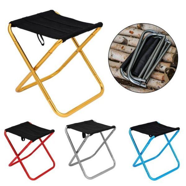 Outdoor Portable Ultralight Folding Chair Small Stool for Fishing Trips and Camping - Image 4