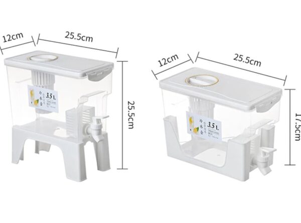 Dispenser Jar for Juice, Drink, Water & for Beverages at Picnic, Office with Faucet Container Best for Party good Capacity with Lid 3.5L DRINK BEVERAGE DISPENSER WITH STAND - Image 5