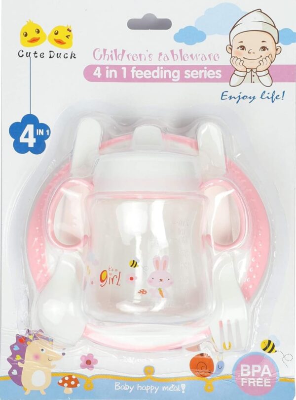 4 in 1 Kids Tableware  Feeding Series 210ml - Image 3