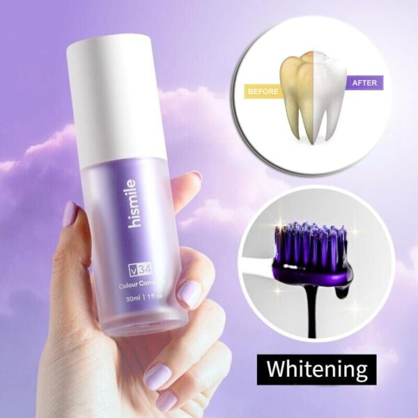 Hismile v34 Colour Corrector Serum Purple Teeth Whitening 30ml - Image 2