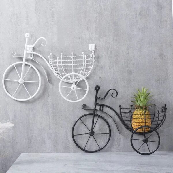 Bicycle Design Wall Basket For Home Decoration - Image 2