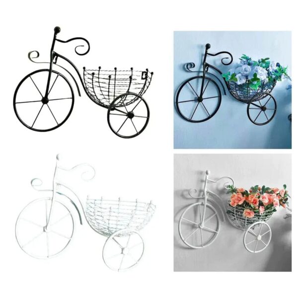 Bicycle Design Wall Basket For Home Decoration - Image 4