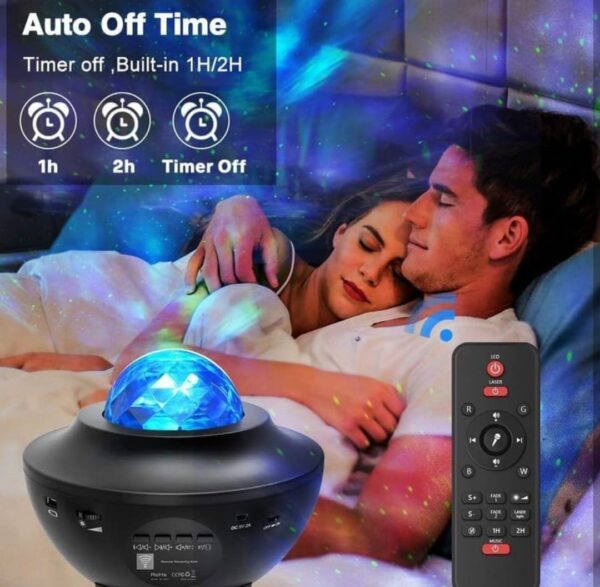 Galaxy projector Light Star Projector Bluetooth Music Player Ocean Wave Projector Nebula Light - Image 5