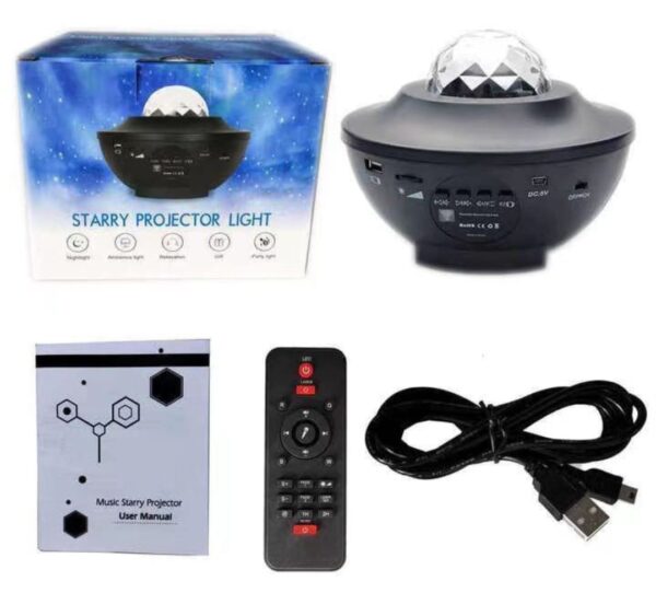 Galaxy projector Light Star Projector Bluetooth Music Player Ocean Wave Projector Nebula Light - Image 3