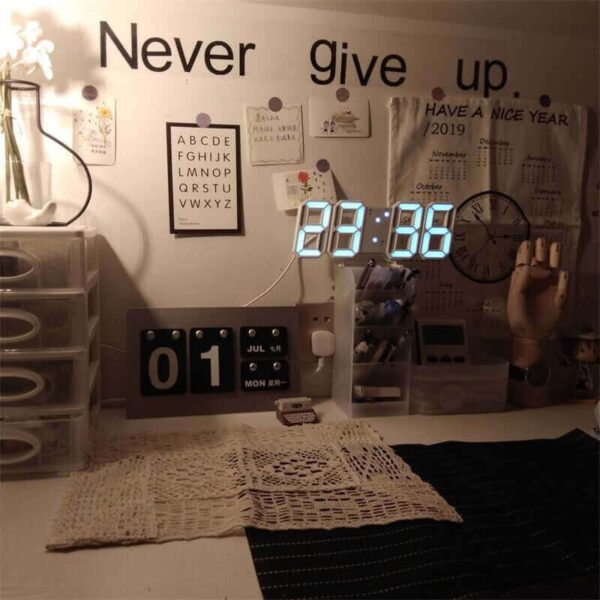 Multi-Functional Modern Design 3D LED Digital Clock - Image 4