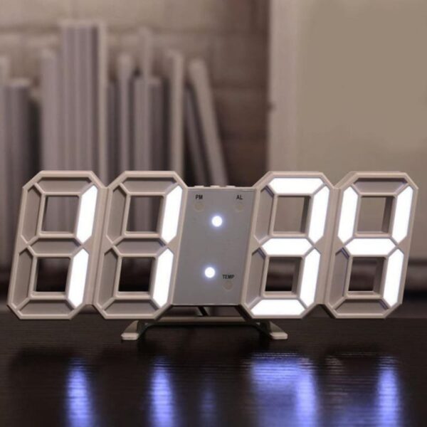 Multi-Functional Modern Design 3D LED Digital Clock - Image 2