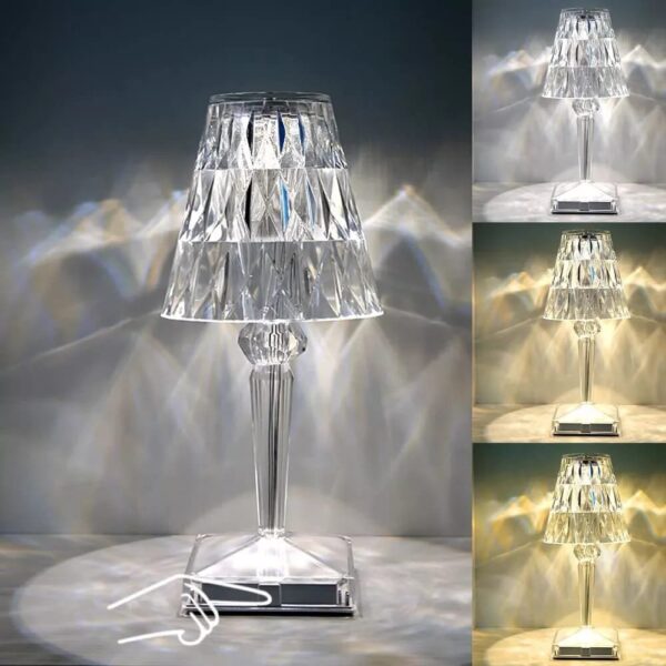 Crystal Table Lamp,16 RGB Color Crystal Light - Image 3