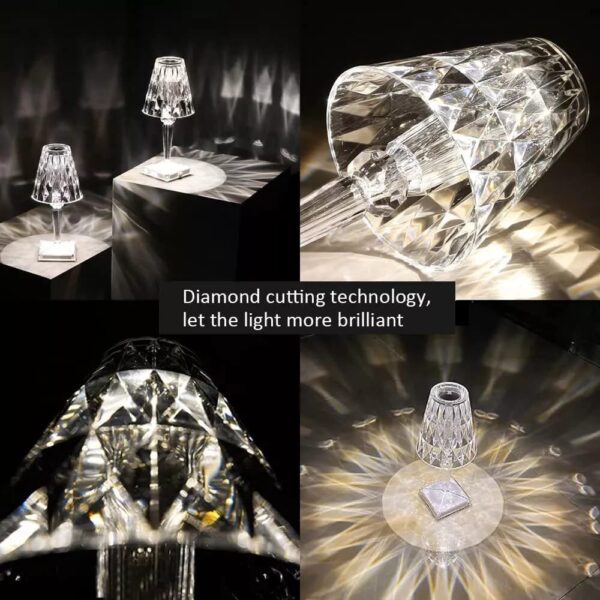 Crystal Table Lamp,16 RGB Color Crystal Light - Image 4