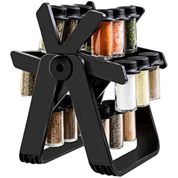 Spice Rack For 18 Piece Pots 360° Rotating Ferris Wheel - Image 5