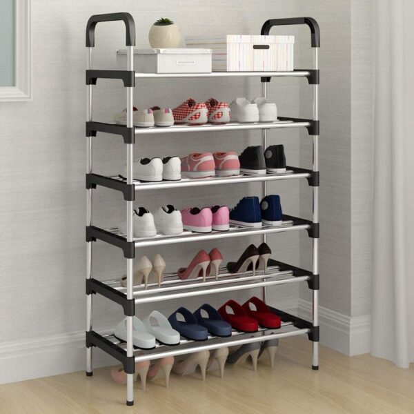 6 Layer Steel Shoe Rack Shelf Storage Organizer - Image 3