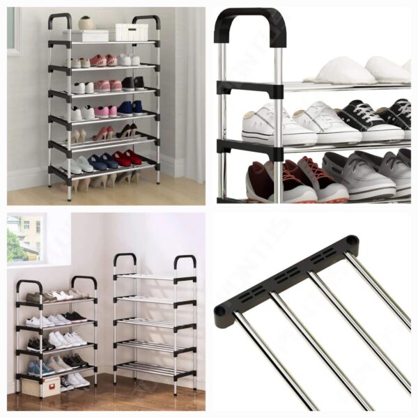 6 Layer Steel Shoe Rack Shelf Storage Organizer