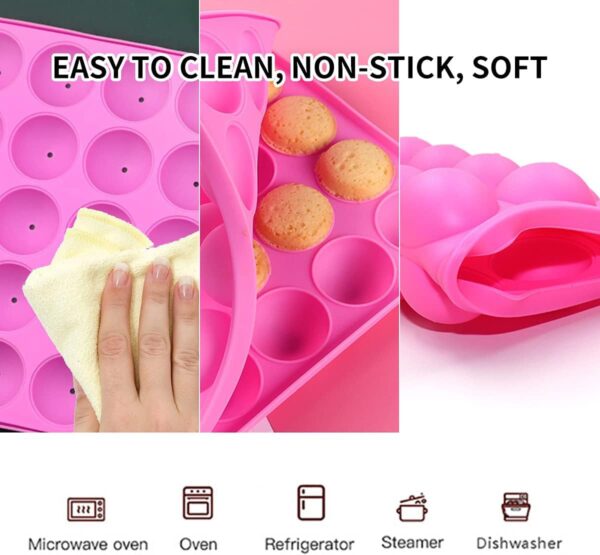 SILICONE LOLLY POP MOLD WITH LOLLY  STICKY - Image 5