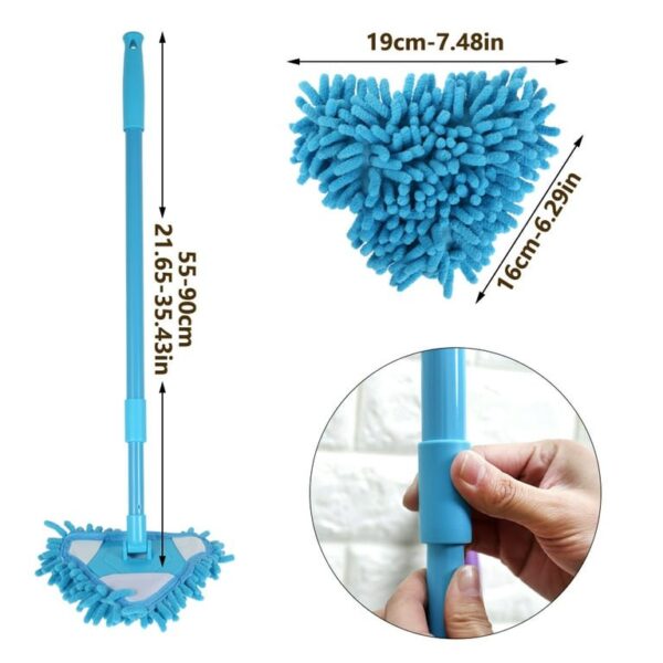 180 Degree Rotatable Adjustable Triangle Cleaning Mop - Image 5