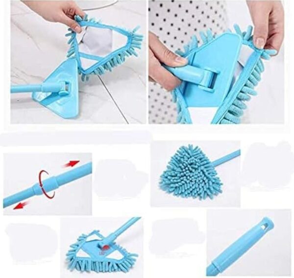 180 Degree Rotatable Adjustable Triangle Cleaning Mop - Image 2