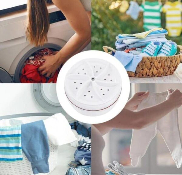 Portable Washing Machine, Smart Timing Reusable Convenient Mini Washing Machine - Image 4