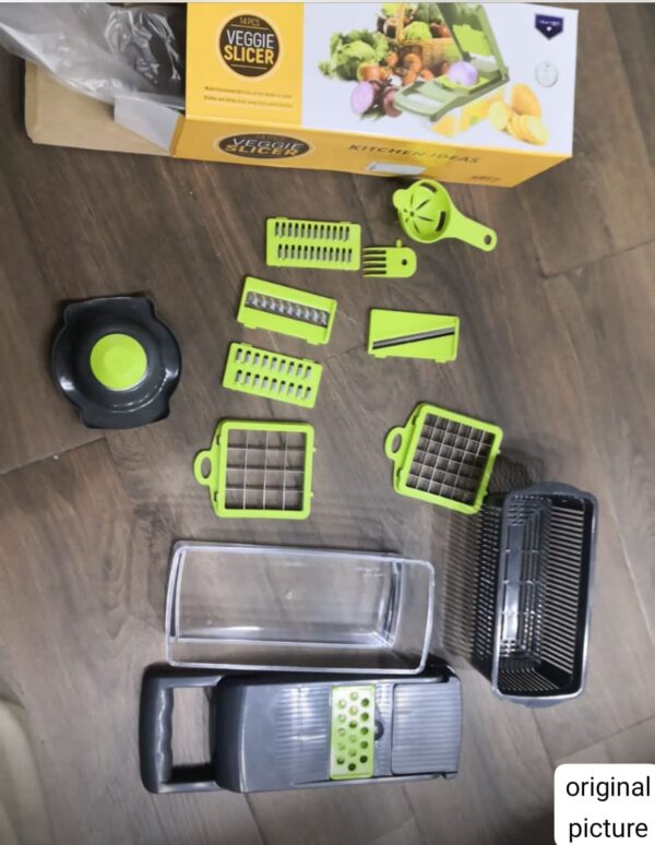 Nicer Dicer Plus 14-in-1 Vegetable Cutter, Fruit Slicer