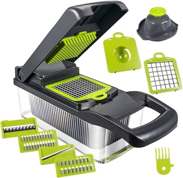 Nicer Dicer Plus 14-in-1 Vegetable Cutter, Fruit Slicer - Image 4