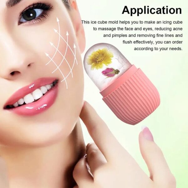 Silicone Capsule Ice Massager, Face Beauty - Image 4