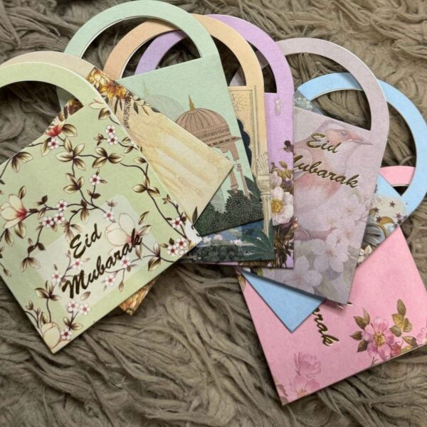 Basket Shaped Eidi Envelope
(Pack Of 10/Random Prints)