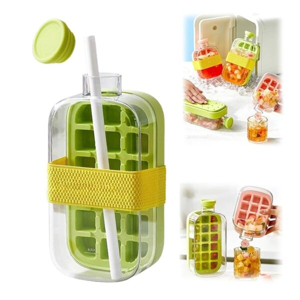 2 in 1 Ice cube Bottle 1000 ML