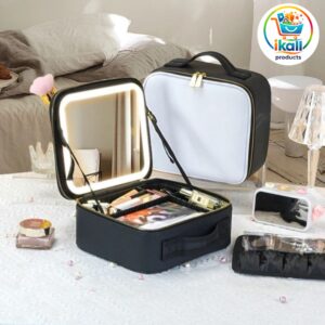 Luxury cosmetic Bag with Led Mirror